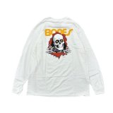 【 Powell Peralta 】RIPPER L/S T-SHIRTS / WHITE