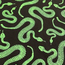 他の写真3: ※フリー在庫【 Life's a Beach 】SNAKE PATTERN L/S T-SHIRTS / BLACK x NEON GREEN