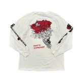 【 Jesus and John 】BOUQUET L/S TEE / WHITE