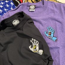 他の写真2: 子ども用【 Santa Cruz Skateboards 】スクリーミングハンド TEE / ヘザーPURPLE