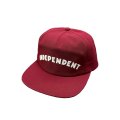 【 Independent Trucks 】INDY BRIGADE STRAPBACK CAP / CARDINAL