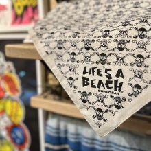 他の写真1: ※フリー在庫【 Life's a Beach 】80's SKULL BANDANA