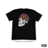 ※XL・XXLのみ【 Life's a Beach 】QEESKULL by Jim Phillips TEE ( Snake Bandana ver.) / BLACK