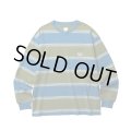 【 Liberaiders 】STRIPE LONG SLEEVE TEE / GREEN