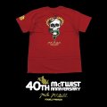 【 Powell Peralta 】MIKE McGILL 40th Anniversary McTWIST T-SHIRTS / GARNET