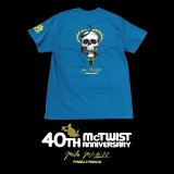 【 Powell Peralta 】MIKE McGILL 40th Anniversary McTWIST T-SHIRTS / GALAPAGOS BLUE