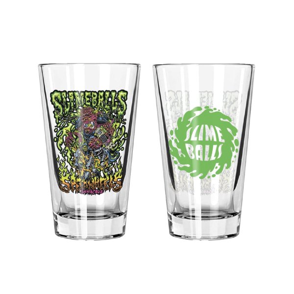 画像1: 【 Santa Cruz Skateboards 】Slime Balls / Dirty Donny OG Slime Balls 16oz Pint Glass