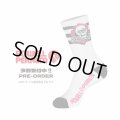 ※予約受付中 1/15 18:00締切【 Powell Peralta 】CREW SOCKS "RIPPER" WHITE RIP STRIPES