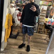 他の写真1: ※予約受付中【 Life's a Beach 】SNAKE PATTERN SHORTS / ブラックxブルー