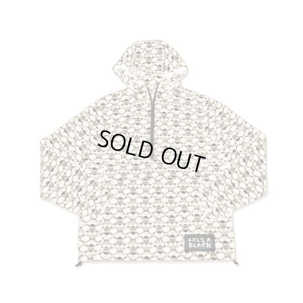 画像1: ※予約受付中【 Life's a Beach 】SKULL PATTERN ANORAK / 生成りxブラック