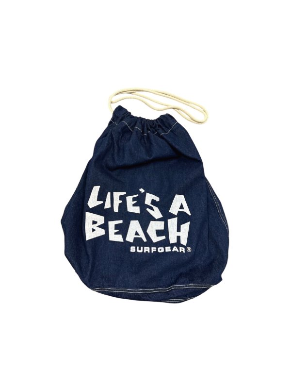 画像1: 【 Life's a Beach 】Classic OG Logo Denim Laundry Bag