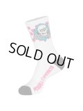 【 Powell Peralta 】RIPPER SOCKS CHECKER STRIPES / WHITE