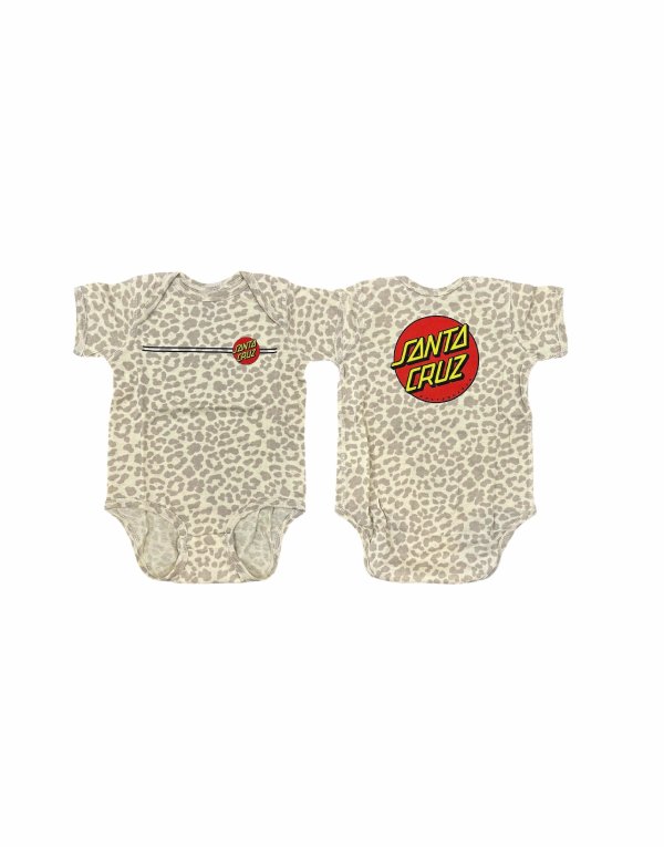 画像1: 【 Santa Cruz Skatebords 】Classic Dot One Piece（ロンパース）/ Leopard