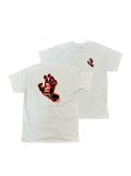 【 Santa Cruz Skateboards 】SCREAMING HAND T-SHIRTS / ASH