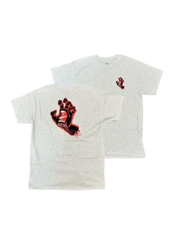 画像1: 【 Santa Cruz Skateboards 】SCREAMING HAND T-SHIRTS / ASH