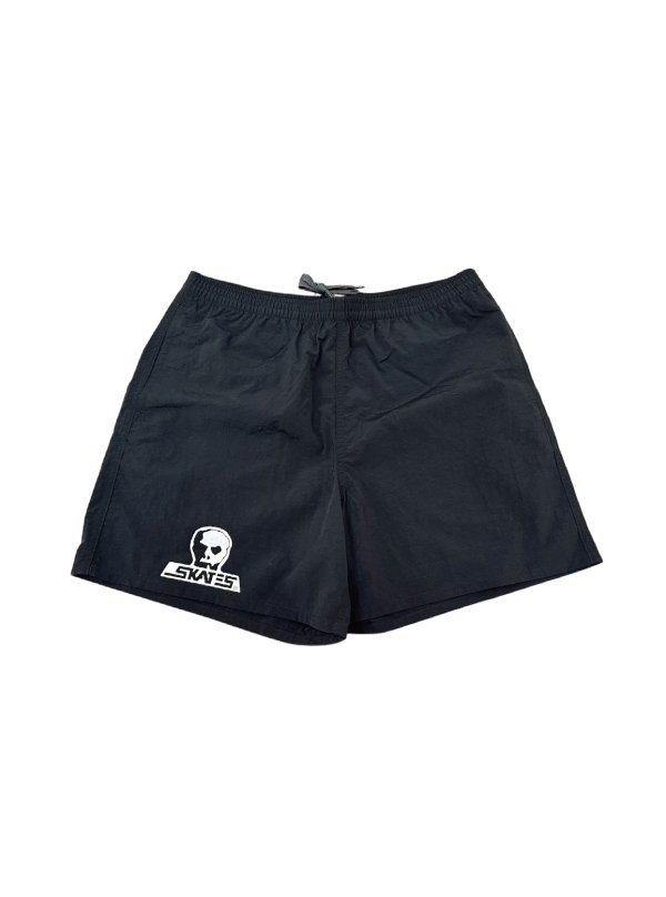 画像1: 【 Skull Skates 】SKULL LOGO NYLON SHORTS / BLACK