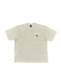 【 Santa Cruz Skatebopards 】OVER DYE POCKET TEE / Over Dye Ivory