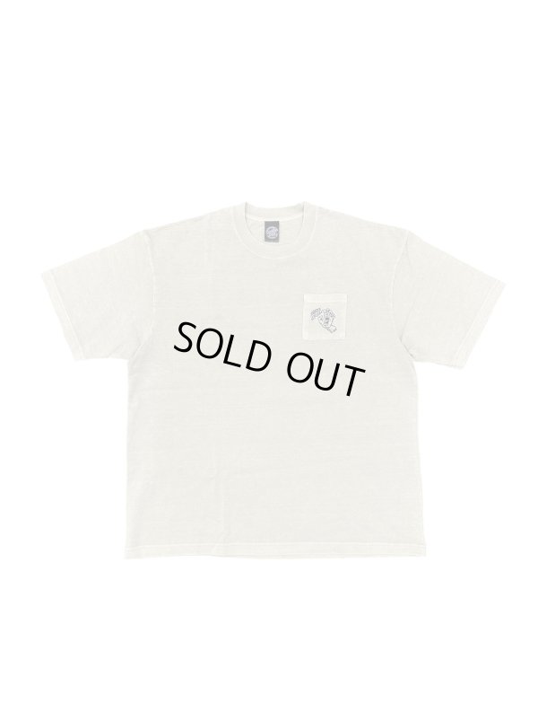 画像1: 【 Santa Cruz Skatebopards 】OVER DYE POCKET TEE / Over Dye Ivory