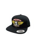 【 Powell Peralta 】 WINGED RIPPER SNAPBACK CAP / BLACK