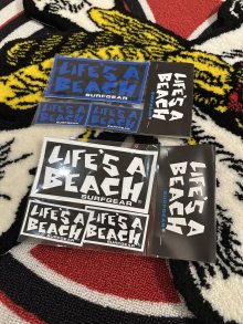 他の写真3: 【 Life's a Beach 】CLASSIC OG LOGO STICKER 3枚パック / BLACK x WHITE