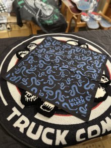 他の写真1: 【 Life's a Beach 】Snake Pattern Bandana / BLACK x BLUE