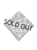 【 Life's a Beach 】Snake Pattern Bandana / BLACK x WHITE