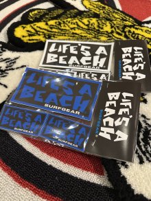 他の写真3: 【 Life's a Beach 】CLASSIC OG LOGO STICKER 3枚パック / BLACK x BLUE