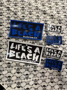 他の写真2: 【 Life's a Beach 】CLASSIC OG LOGO STICKER 3枚パック / BLACK x BLUE