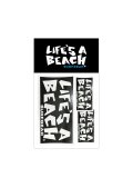 【 Life's a Beach 】CLASSIC OG LOGO STICKER 3枚パック / BLACK x WHITE