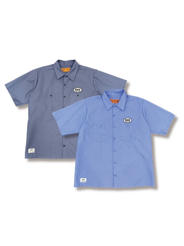 画像1: 【 Qee Original 】OVEL PATCH S/S WORK SHIRTS