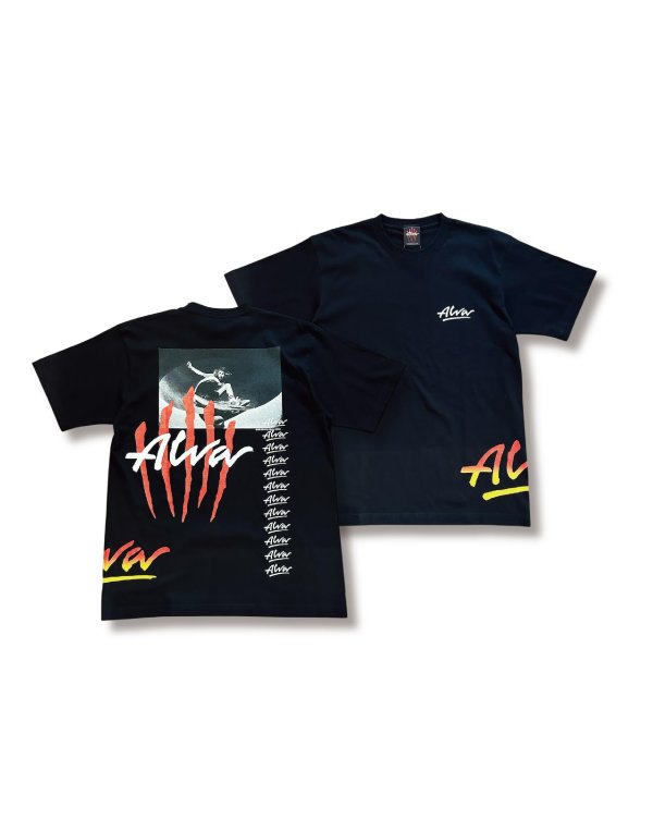 画像1: ※Qee Exclusive【 ALVA 】80's MULTI PRINT T-SHIRTS / BLACK