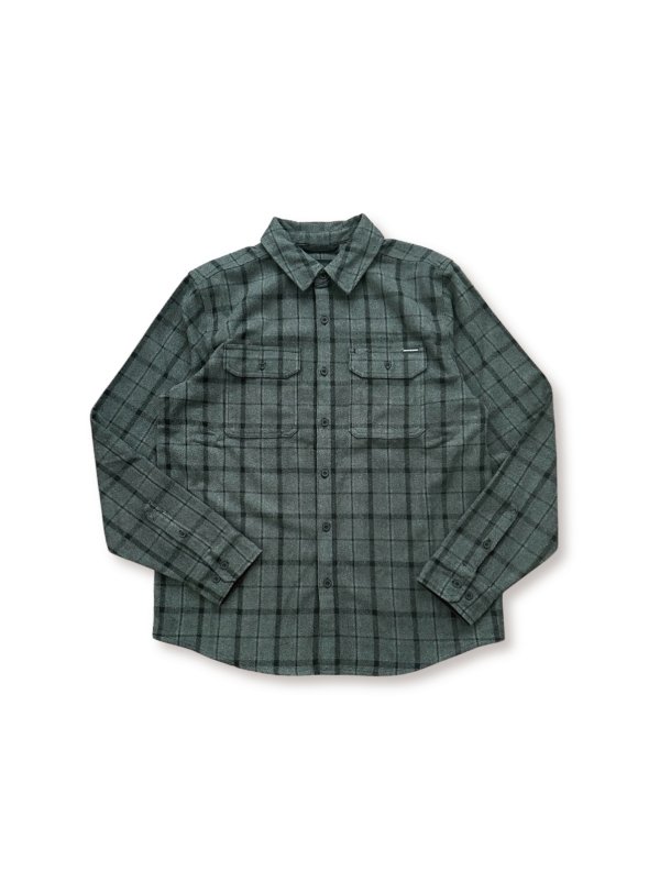 画像1: 【 Independent Trucks 】INDY BELMONT L/S FLANNEL / BLACKxGREY