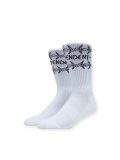 【 Independent Trucks 】INDY BRATRUD NOTEBOOK SOCKS / WHITE