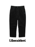 【 Liberaiders 】GARMENT DYED CORDUROY SARROUEL PANTS / BLACK