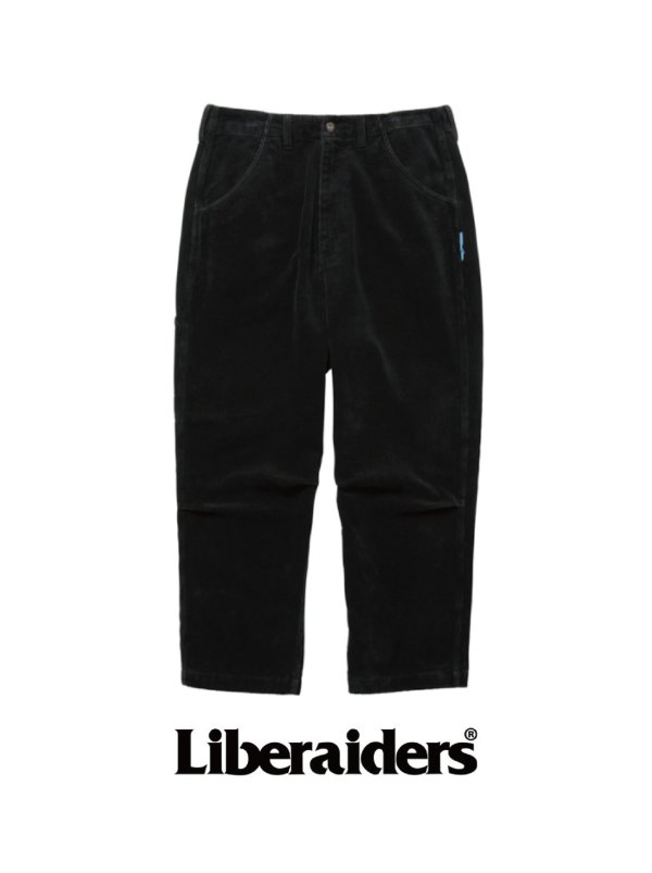 画像1: 【 Liberaiders 】GARMENT DYED CORDUROY SARROUEL PANTS / BLACK