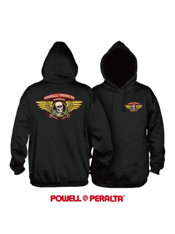 画像1: 【 Powell Peralta 】WINGED RIPPER P/O HOODIE / BLACK