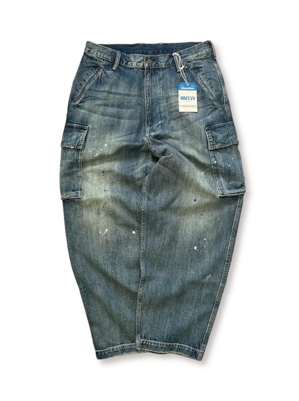 画像1: 【 Liberaiders 】DENIM CARGO PANTS / BLUE