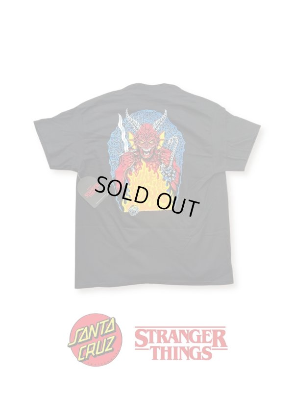 画像1: 【 Santa Cruz Skateboards 】SANTA CRUZ x STRANGER THINGS / HELLFIRE PIT TEE