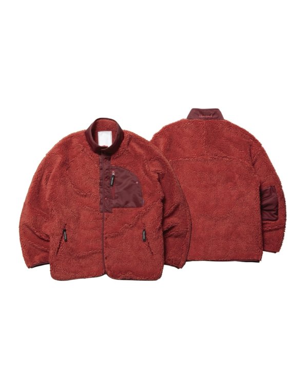 画像1: 【 Liberaiders 】RETRO PILE FLEECE JACKET / RED