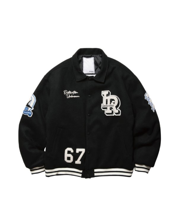 画像1: 【 Liberaiders 】LR VARSITY JACKET / BLACK