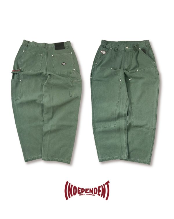 画像1: 【 Independent Trucks 】SUMMIT DOUBLE KNEE PANTS JAPAN LIMITED / GREEN
