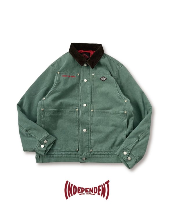 画像1: 【 Independent Trucks 】SUMMIT WORK JACKET JAPAN LIMITED / GREEN