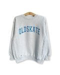【 Qee Original 】OLDSKATE Reverse Weave Type Sweat / Gray