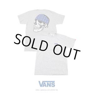 画像: 【VANS】VANSxQEESKULL 限定T-SHIRTS / ヘザーグレーxネイビーバンダナ