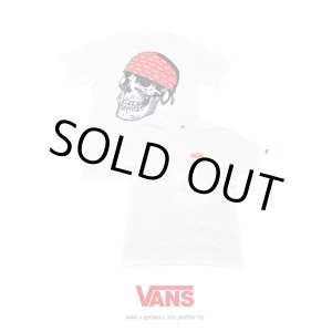 画像: 【VANS】VANSxQEESKULL 限定T-SHIRTS / ホワイトxレッドバンダナ