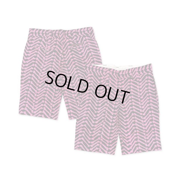 画像1: 【Life's a Beach】2013年復刻 BONE SHORT PANTS / BLACK x NEON PINK