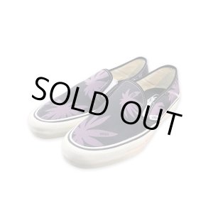 画像: ※ 特価!! 10（28cm）1足のみ!!【VANS】SLIP-ON SUMMER LEAF / BLACKxPURPLE