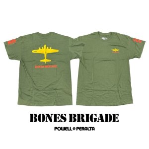 画像: 【 Powell Peralta 】Bones Brigade " Bomber " T-Shirts / OLIVE