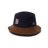 画像: 【 New Era 】Bucket 01 MLB Corduroy Detroit Tigers / Navy x Camel