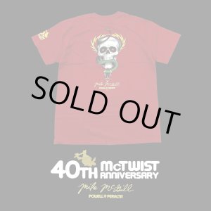 画像: 【 Powell Peralta 】MIKE McGILL 40th Anniversary McTWIST T-SHIRTS / GARNET